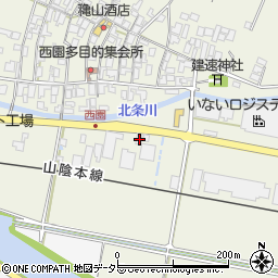 鳥取県東伯郡北栄町西園487周辺の地図