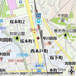 岐阜県関市西木戸町19周辺の地図