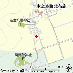 滋賀県長浜市木之本町北布施106周辺の地図