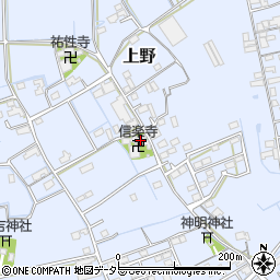 信楽寺周辺の地図