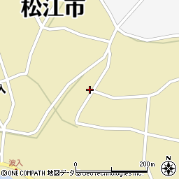 島根県松江市八束町波入1063周辺の地図