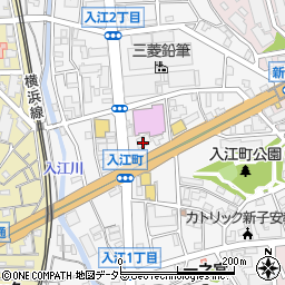 神奈川県横浜市神奈川区入江周辺の地図