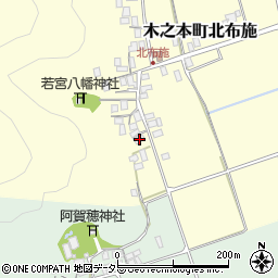 滋賀県長浜市木之本町北布施190周辺の地図
