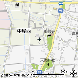 岐阜県岐阜市中屋周辺の地図