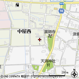 岐阜県岐阜市中屋周辺の地図