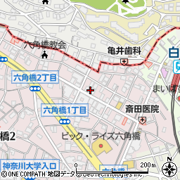 神奈川県横浜市神奈川区六角橋1丁目19-7周辺の地図