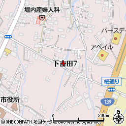 Ａ富士吉田市・金庫のトラブル対応　２４ｘ３６５安心受付センター周辺の地図
