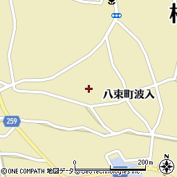 島根県松江市八束町波入377周辺の地図