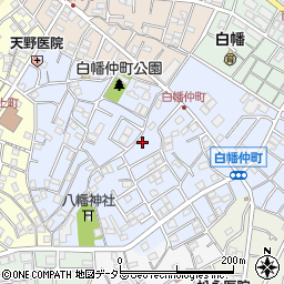 神奈川県横浜市神奈川区白幡仲町周辺の地図