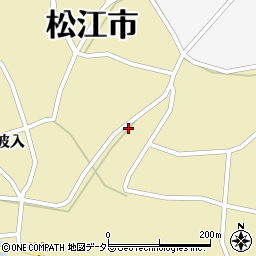 島根県松江市八束町波入1067周辺の地図