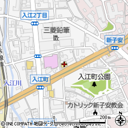 東天閣子安店周辺の地図