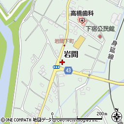 山梨県西八代郡市川三郷町岩間1816周辺の地図