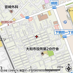 釜寅　南林間店周辺の地図