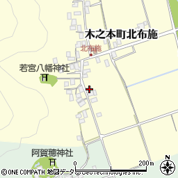 滋賀県長浜市木之本町北布施186周辺の地図