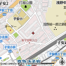 ザ・パークハウス　横浜新子安ガーデン周辺の地図
