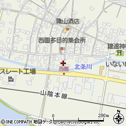 鳥取県東伯郡北栄町西園1177周辺の地図