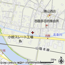 鳥取県東伯郡北栄町西園1065周辺の地図