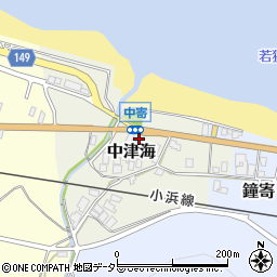 福井県大飯郡高浜町中津海周辺の地図