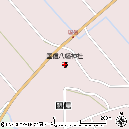 国信八幡神社周辺の地図