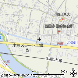 鳥取県東伯郡北栄町西園1064周辺の地図