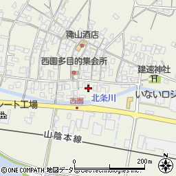 鳥取県東伯郡北栄町西園1180周辺の地図