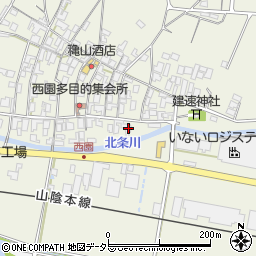 鳥取県東伯郡北栄町西園1182周辺の地図