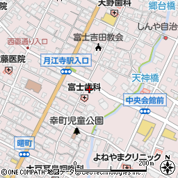 山梨信用金庫富士吉田支店周辺の地図