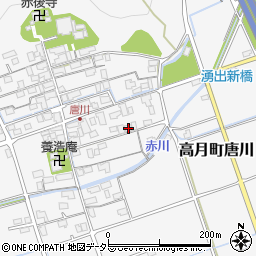 滋賀県長浜市高月町唐川602周辺の地図