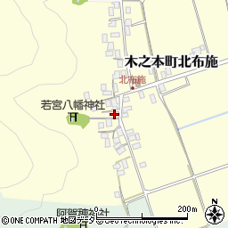滋賀県長浜市木之本町北布施208周辺の地図