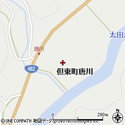 兵庫県豊岡市但東町唐川周辺の地図