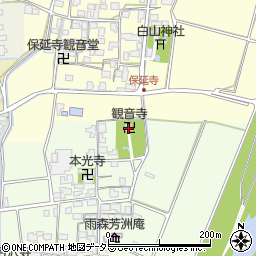 滋賀県長浜市高月町雨森1123周辺の地図