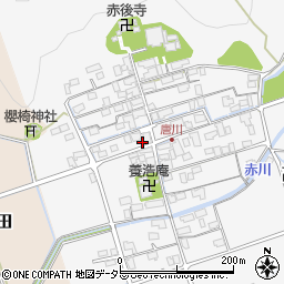 滋賀県長浜市高月町唐川388周辺の地図