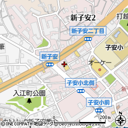 ローソン横浜新子安店周辺の地図