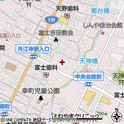 山梨中銀リース株式会社富士吉田営業所周辺の地図
