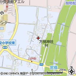 鳥取県東伯郡琴浦町上伊勢周辺の地図