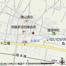 鳥取県東伯郡北栄町西園1143周辺の地図