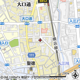 ローソン横浜大口通店周辺の地図