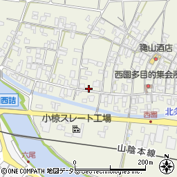 鳥取県東伯郡北栄町西園1068周辺の地図