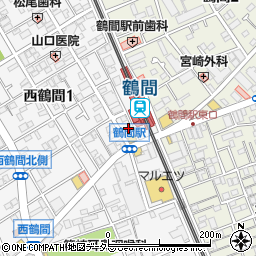 松屋 鶴間店周辺の地図