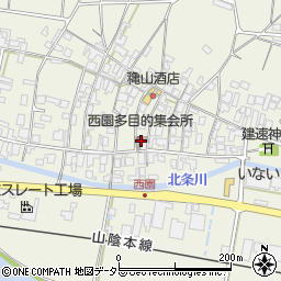 鳥取県東伯郡北栄町西園1160周辺の地図