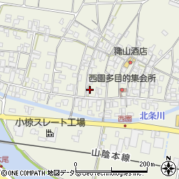 鳥取県東伯郡北栄町西園1103周辺の地図