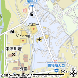 岐阜トヨタ自動車　中津川店周辺の地図