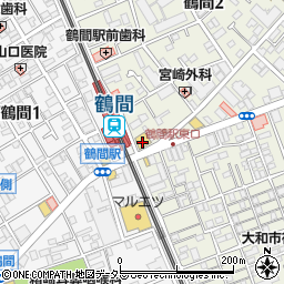 ローソン大和鶴間駅前店周辺の地図