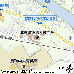 鳥取県東伯郡北栄町周辺の地図