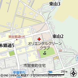 岐阜県関市東野町周辺の地図