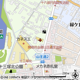 岐阜トヨペット関店周辺の地図