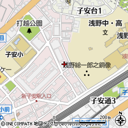 ザ・パークハウス横浜新子安テラス周辺の地図