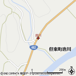 唐川周辺の地図