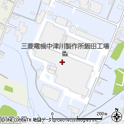 三菱電機株式会社　中津川製作所　飯田工場周辺の地図