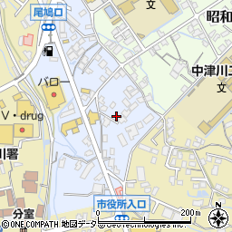 岐阜県中津川市八幡町周辺の地図